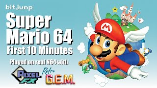 Super Mario 64 at 1440p with Original N64! Pixel FX Retro Gem