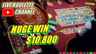 🔴LIVE ROULETTE | 🚨 HUGE WIN 💲10.800 In Las Vegas Casino 🎰 $100 Chips Bets Exclusive ✅ 2026-06-12 screenshot 5