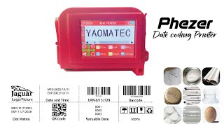 Mini Portable Inkjet Label Printer for QR, Bar, Batch Code, Date Number, Logo, and Expiry Date