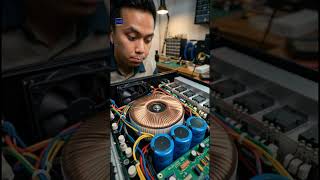 BONGKAR AMPLIFIER RAKITAN ISI DALAMNYA BIKIN KAGET #elektronika #amplifier #education #soundsystem
