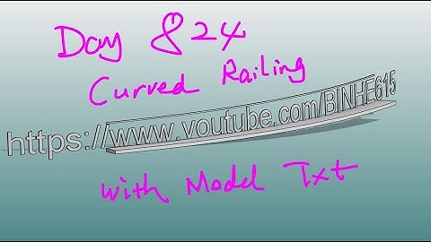 Revit exercise (Day 824) Curved Model Text Railing