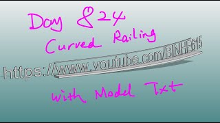 Revit exercise (Day 824) Curved Model Text Railing