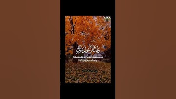وقال الرسول ياربِ إنّ قومي اتخذوا هذا القرآن مهجوراً #تلاوةخاشعة