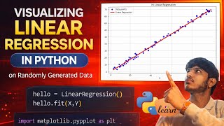 Visualizing Linear Regression on Randomly Generated Data Using Python #machinelearning #Ai
