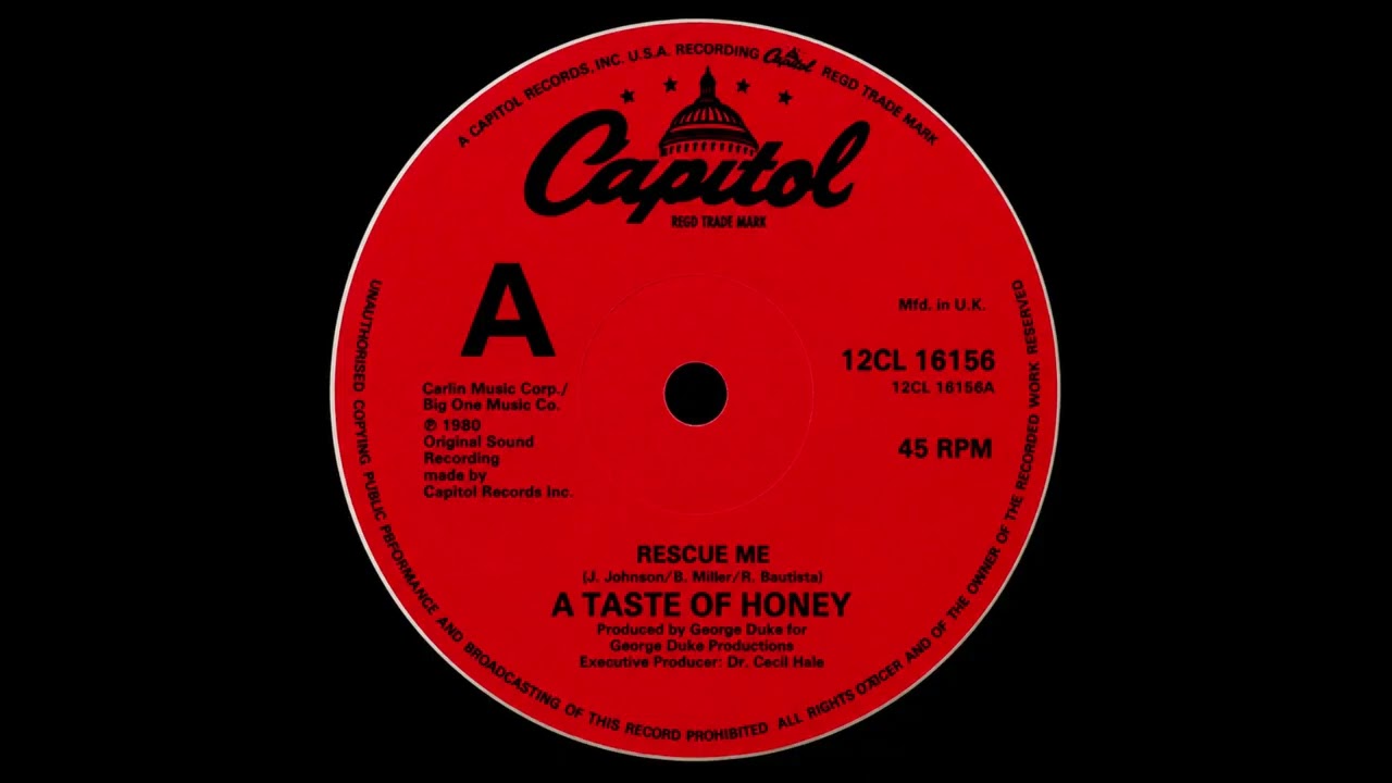 A Taste Of Honey - Rescue Me (12" Version)