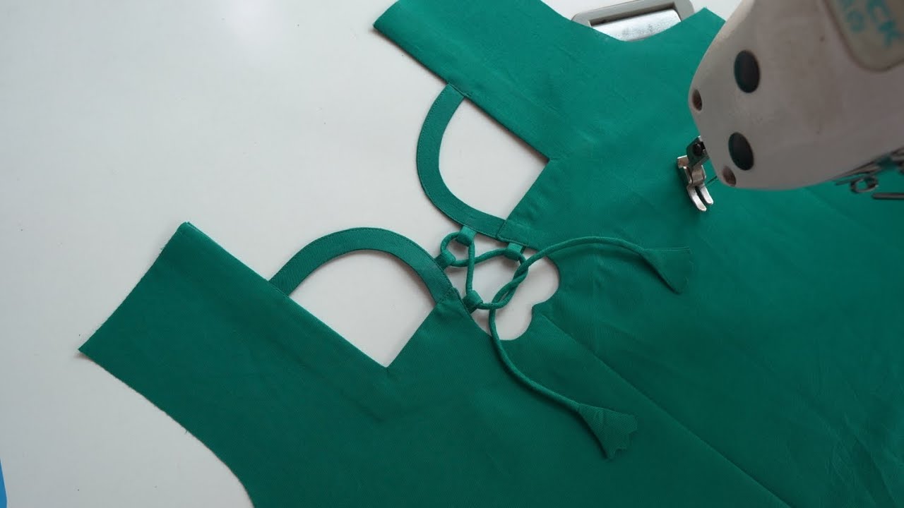 Stylish neck design cutting and stiching//Professional tailoring - YouTube