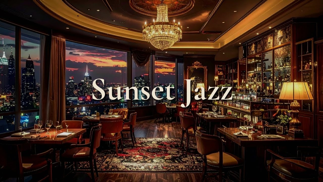 Sunset Jazz | Smooth Evening Café | Relaxing Jazz Music for Study, Chill & Focus