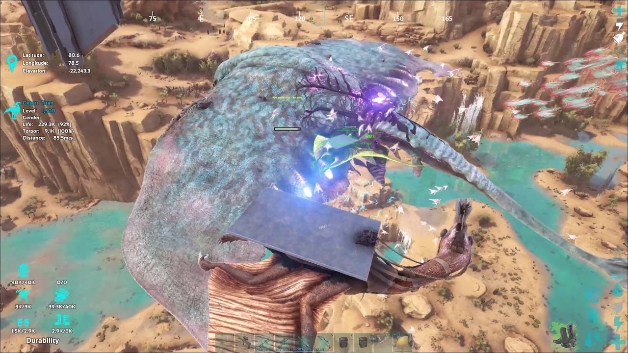 Taming the Desert Titan on ARK Infinity YouTube