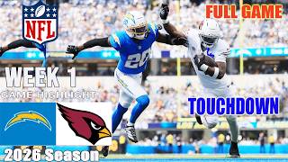 Arizona Cardinals vs Los Angeles Chargers WEEK 1 Sept 13, 2026 | Game Highlights | NFL Season 2026