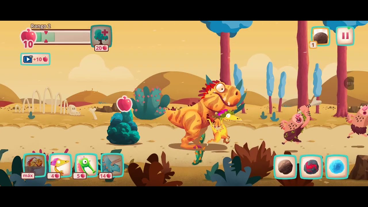 Dino bash#6 con el T-Rex2/tiranosaurio peludo 🦖