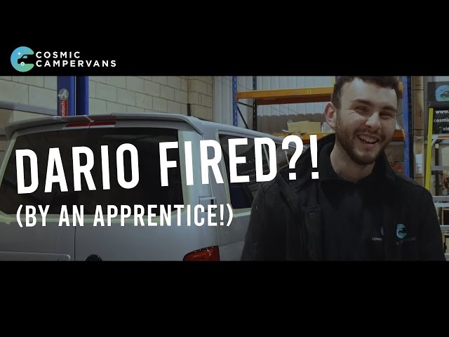 DARIO HAS HIS JOB STOLEN BY AN APPRENTICE