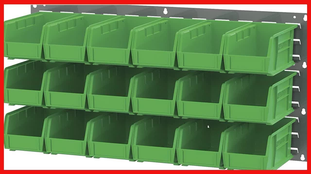 Akro-Mils Stahl-Wandpaneel Für Garage - Organizer Mit Lamellen Für Aufbewahrungsbehälter 91x49cm