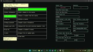 [DEMO 22CLC02] G08-Programming Techniques-Final Project A Course Registration System