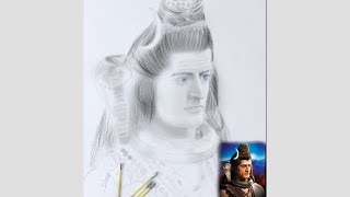 Devo Ke Dev Mahadev Drawing / Pencil Drawing Of Mahadev/Mahadev Pencil Drawing #mahadev #Portrait