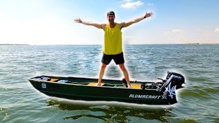 TINY JON BOAT in this HUGE LAKE  Lake Ray Hubbard Fishing!