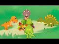 Tyrant Dinosaur Wants To Trick Bronto Herbivore Dinosaur | Dinosaur Family Story In The Happy Forest