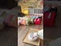 制作の裏側【Day9】⁡今回で本体部分が完成しました🌸 9日かけて やっとバッグの形に…！🥲✨⁡ #ハンドメイド #推し活 #ぬい活 #おすすめ