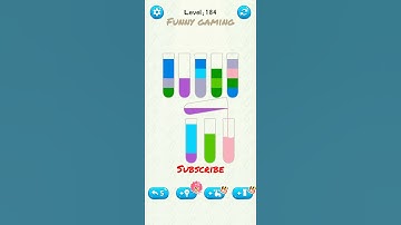 water sort jigsaw puzzle game level 184 #numpuz #gameplay #funnygaming #shorts