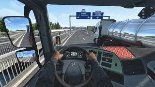 Delivering a Container of Vegetables to Spain ETS2