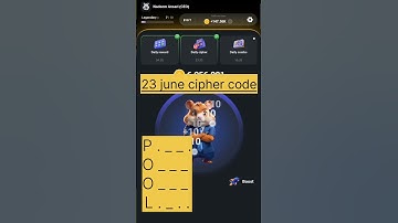 Hamster Kombat Daily cipher code 23 june  #hamsterkombat #ciphercode #daily