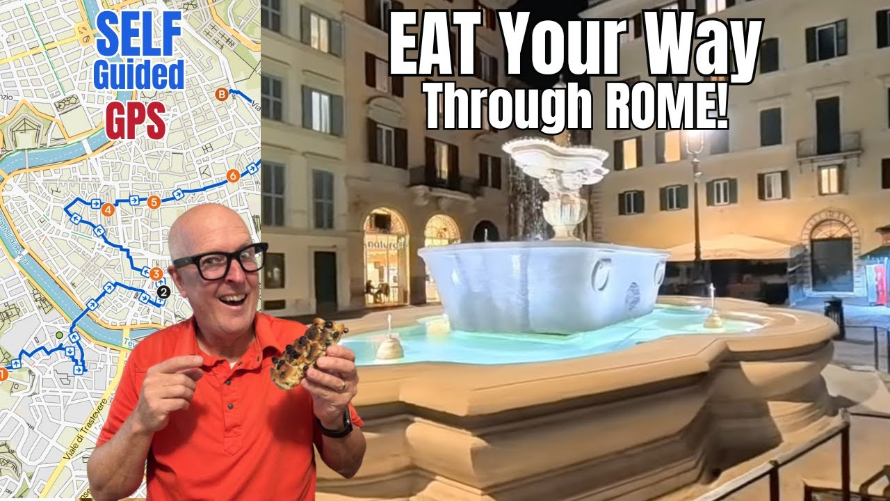 Самые необычные фонтаны Рима и лучшая уличная еда в одном месте. (Вам обязательно понравится евре...