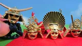 War Helmet Miniature Figure of Japanese Sengoku Warriors (Samurai) - Japanese Unique Capsule Toy