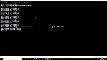 Jupyter notebook on a docker container with pyspark