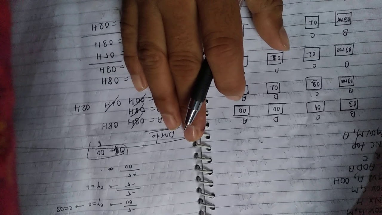 Multiplication of 8 bit in 8085 - YouTube