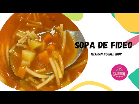 Sopa De Fideo With Vegetables 