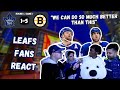 The leafs gave up  leafs fans react tor 15 bos