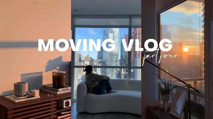 MOVING VLOG: I GOT A COUCH, building furniture & l...