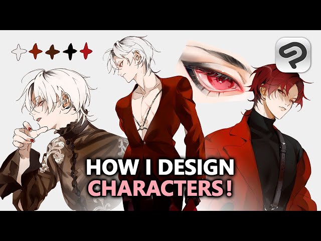 Draw an OC With Me! ✦ My Character Design Process [Clip Studio Speedpaint] class=