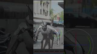 How to creat Super hero landing effect in blender #blender #blendertutorial #aftereffects