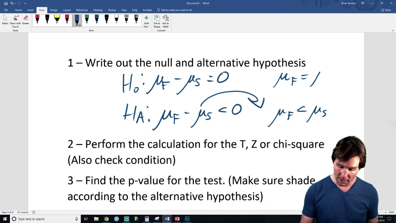 two sample test of hypothesis calculator