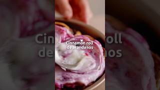 Receta Cinnamon roll de arándanos | Gourmet #GourmetChile #Receta #Reposteria #Cinnamon #Arandanos