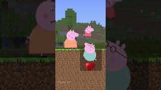 Peppa, George, and Mummy Pig Rescue Daddy Pig #peppapig #peppa #minecraft