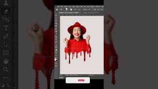 Dripping effect in photoshop #shorts #photoshop