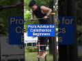 Calisthenics Advice for Beginners #calisthenics #カリステニクス #calisthenicsbeginner #自重トレーニング #muscleup