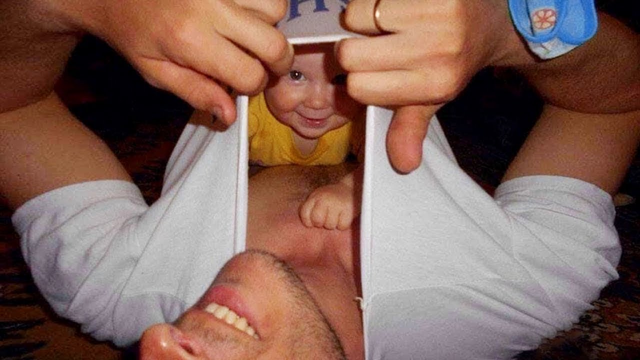 Funny Baby Playing With Daddy - JustSmile - YouTube
