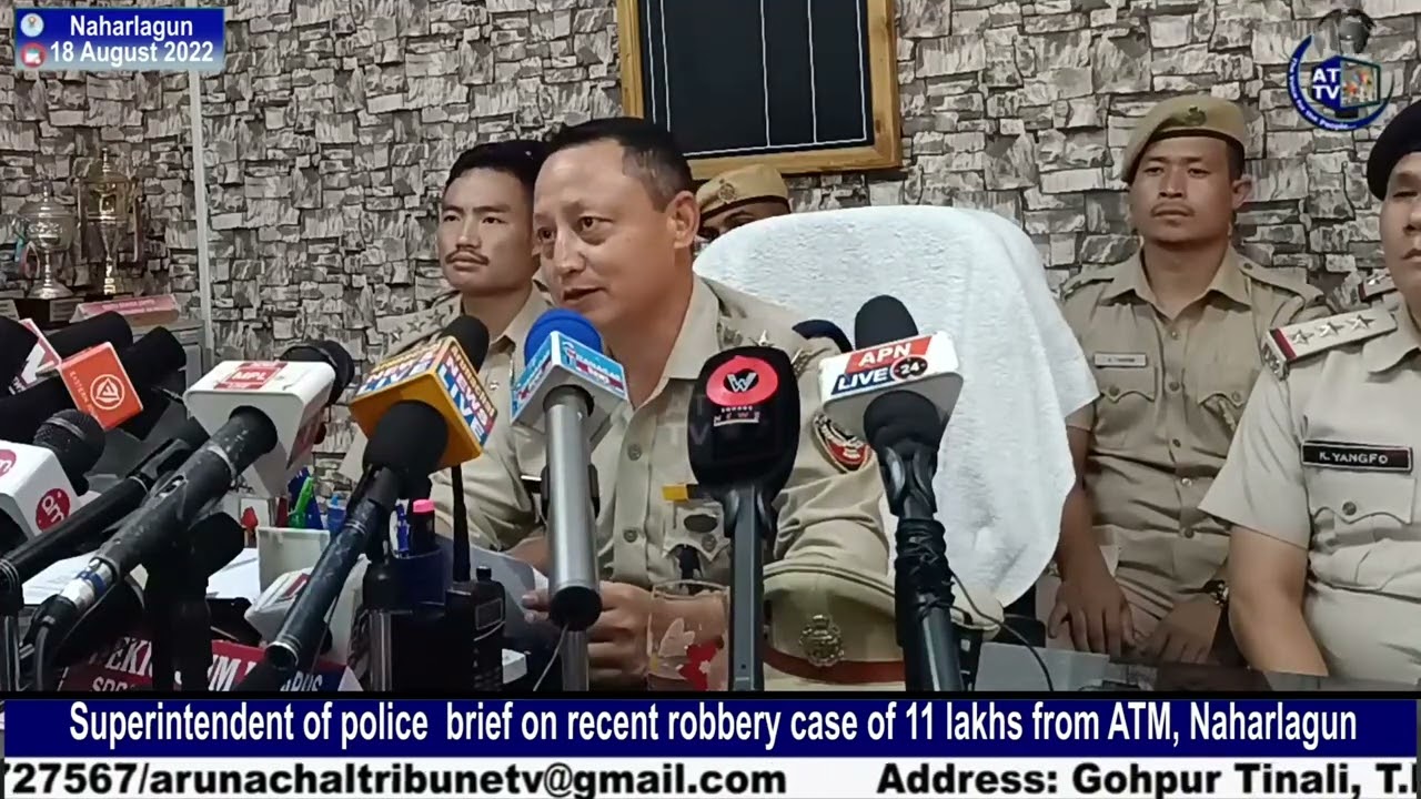 SP Capital briefs on recent ATM loot case which happened at Model village,Kankar Nallah.