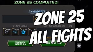 Zone 25 100% All Final Fights Incursions in Marvel Contest of Champions