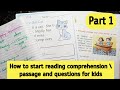 बच्चों को reading comprehension कैसे सिखाये? |Reading comprehension | Reading comprehension for kids
