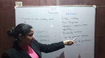13 Functions in C++ (Part 1)- definition, advantage and types