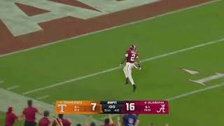 Alabama Radio Call of Zabien Brown’s 99 Yard Pick 6 vs Tennessee (4K60fps)