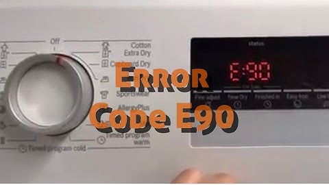Dryer machine with Error Code E90 - #MULO Jom DIY!!!