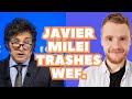 Javier Milei trashes WEF...
