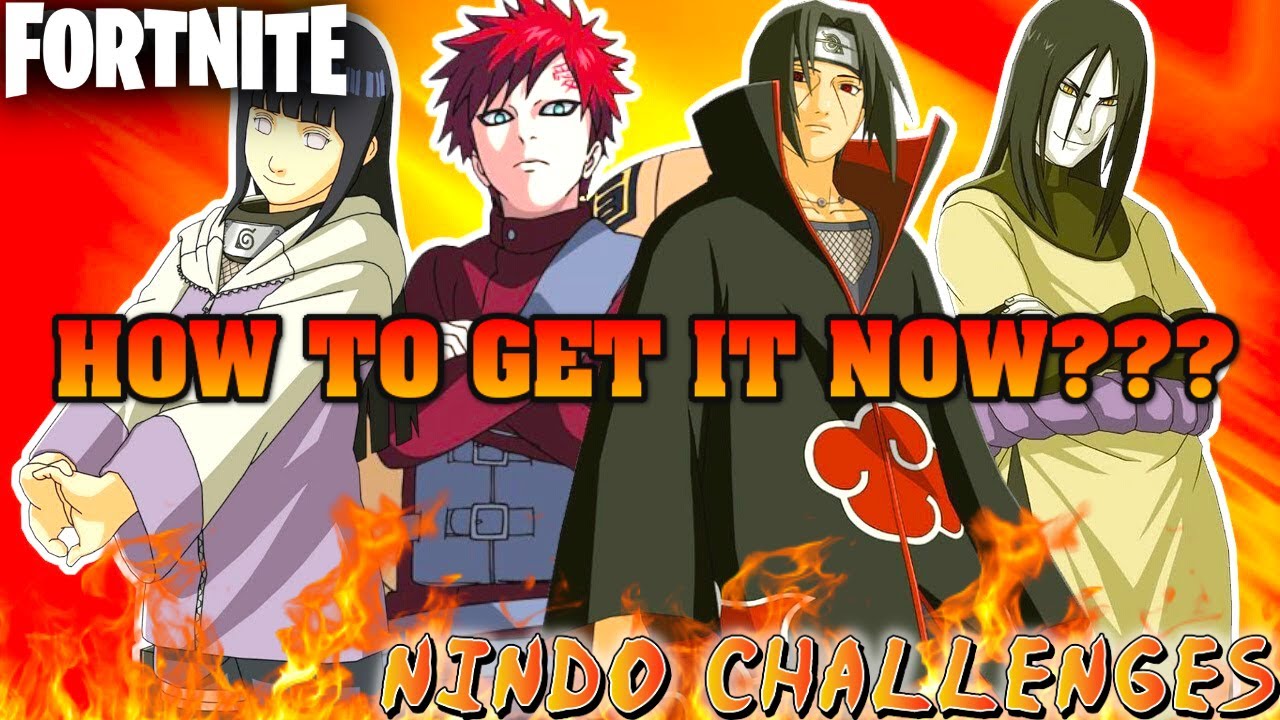 How To COMPLETE ALL THE NINDO NARUTO CHALLENGES in Fortnite! (The