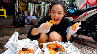 식당이 문 닫아서.. 길바닥에 앉아서 랍스타를 먹게 된 우유｜Eating Lobster sitiing on the street｜Vietnam street food