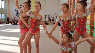 Young Rhythmic Gymnasts’ Performance at Training | Beauty and Grace of Rhythmic Gymnastics.#video