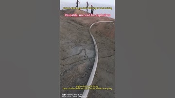 Carbon dioxide gas static blasting for rock mining #blasting #mining #co2rockblasting #co2blasting